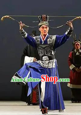 Chinese Kun Opera Confucius Young Man Prince Costumes and Headwear Kunqu Opera Xiaosheng Garment Apparels