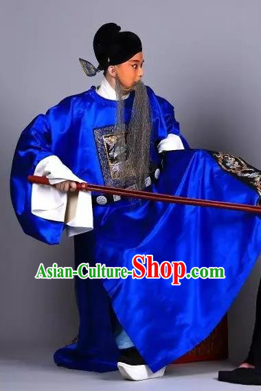 Xiu Ru Ji Chinese Kun Opera Elderly Man Costumes and Headwear Kunqu Opera Laosheng Garment Apparels Official Zheng Dan Clothing