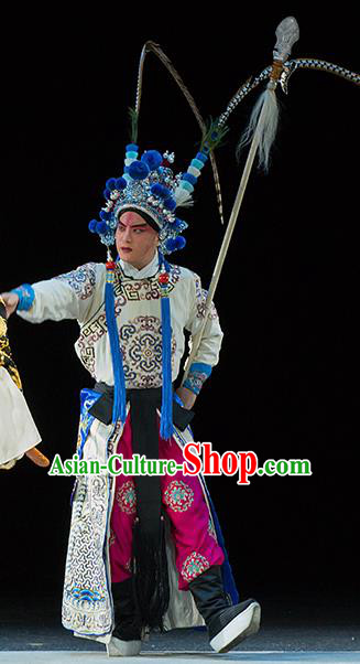 Continue the Pipa Chinese Kun Opera Wusheng Martial Male Costumes and Headwear Kunqu Opera Young Man Garment Takefu Apparels