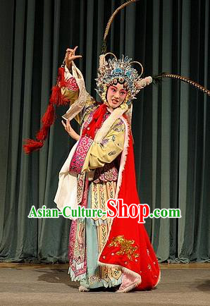 Chinese Kun Opera Hua Tan Wang Qiang Costumes Apparels and Headdress Qing Zhong Ji Traditional Kunqu Opera Actress Dress Noble Consort Garment