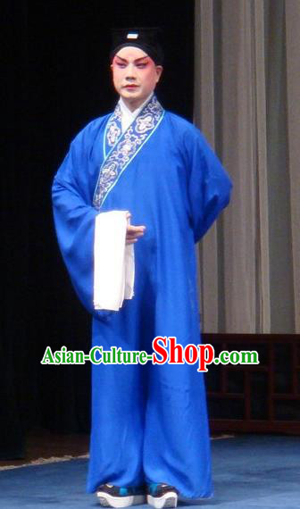 The Legend of Hairpin Chinese Kun Opera Apparels Costumes and Headwear Kunqu Opera Niche Garment Young Man Poor Scholar Huangfu Yin Clothing