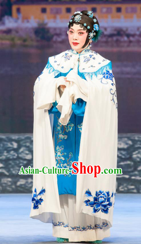 Chinese Ping Opera Huadan Costumes Apparels and Headpieces Traditional Pingju Opera Geng Niang Dress Actress Garment