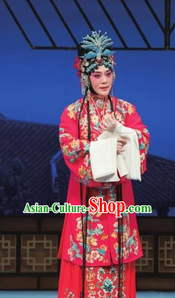 Chinese Ping Opera Hua Tan Actress Apparels Costumes and Headdress Zhen Zhu Shan Traditional Pingju Opera Young Female Wang Sanqiao Dress Garment