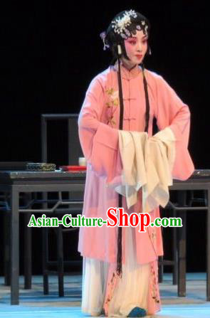 Chinese Ping Opera Widow Diva Apparels Costumes and Headpieces Liang Xiao Traditional Pingju Opera Distress Female Li Xiuru Dress Garment