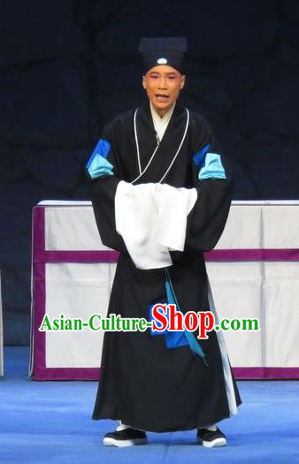 Chinese Ping Opera Poor Man Zhao Lianbi Costumes and Headwear Pingju Opera Young Male Apparels Clothing