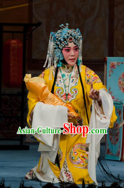 Chinese Ping Opera Hua Tan Costumes Apparels and Headpieces Ma Zhaoyi Traditional Pingju Opera Actress Dress Noble Consort Garment