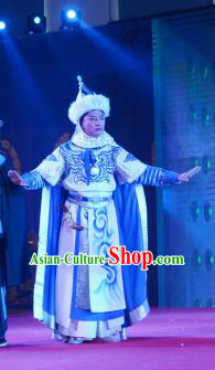 Xiaozhuang Changge Chinese Ping Opera Young Male Costumes and Headwear Pingju Opera Xiaosheng Dorgon Apparels Clothing