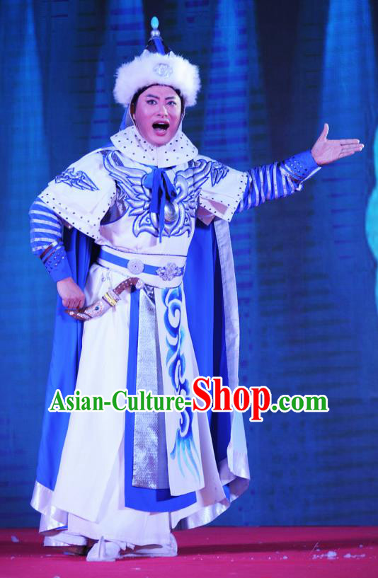 Xiaozhuang Changge Chinese Ping Opera Young Male Costumes and Headwear Pingju Opera Xiaosheng Dorgon Apparels Clothing