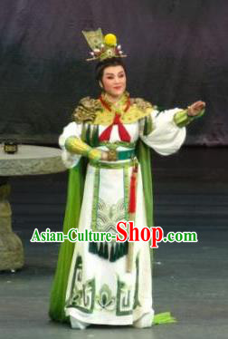 Chinese Yue Opera Takefu Apparels Zhen Huan Shaoxing Opera Martial Men Costumes Wu Sheng Garment and Headwear