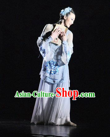 Chinese Opera Maiden Ten Mile Dowry Traditional Wedding Costumes and Headpieces Yue Opera Young Lady Dress Blue Garment Apparels