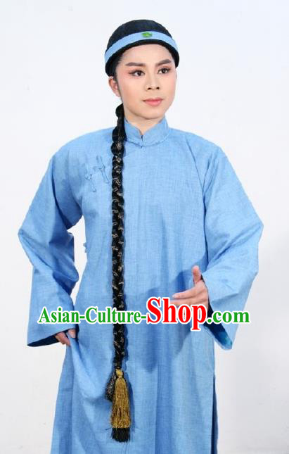 Chinese Yue Opera Qing Dynasty Childe Costumes and Headwear Shaoxing Opera Young Male Ban Ba Jan Dao Sang Junjia Apparels Garment