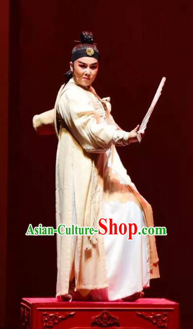 Chinese Yue Opera Young Man Li Menglong Korean Garment Costumes and Headwear Shaoxing Opera Chunh Yang Scholar Apparels