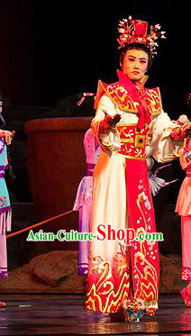 Chinese Yue Opera Young Male Costumes and Headpiece Hai Ming Zhu Shaoxing Opera Xiaosheng Garment Prince Shanhu Apparels