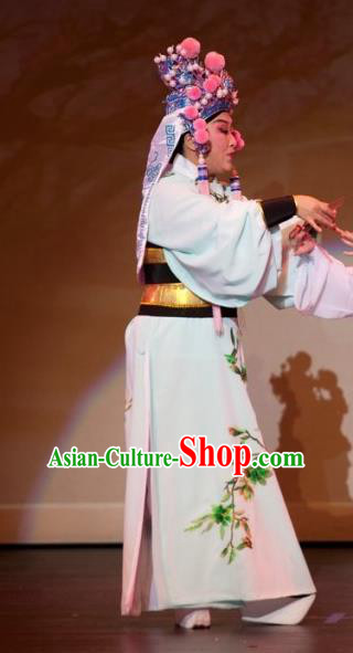 Chinese Yue Opera Xiaosheng Ji Su Apparels Costumes and Headwear From Love to Patriotism Deliver the Messenger Shaoxing Opera Takefu Young Male Garment