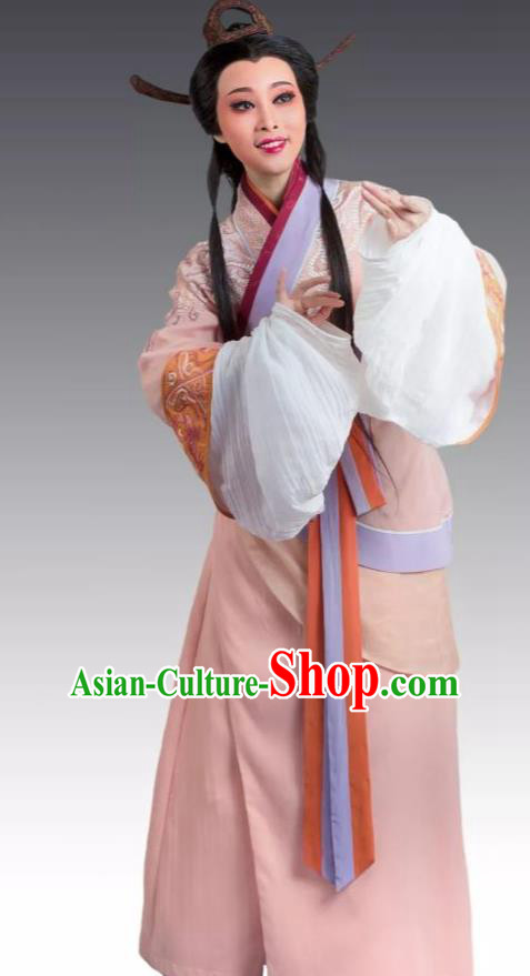 Chinese Shaoxing Opera Hua Tan Apparels From Love to Patriotism Deliver the Messenger Garment Costumes and Headpieces Yue Opera Noble Consort Mian Jiang Dress