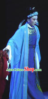 The Beautiful Courtesan Chinese Yue Opera Niche Li Jia Costumes and Headwear Shaoxing Opera Young Male Apparels Xiaosheng Scholar Garment