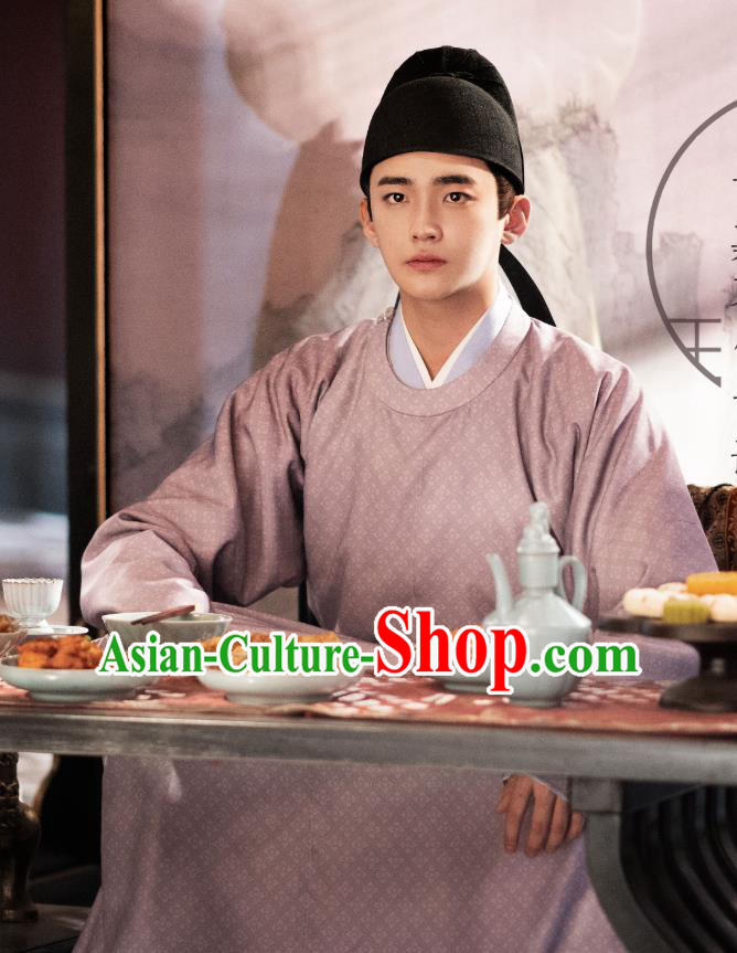 Chinese Song Dynasty Young Male Historical Costumes and Headwear Drama Serenade of Peaceful Joy Ancient Prince Li Wei Garment