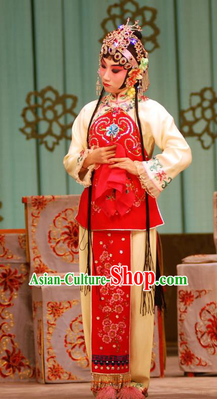 Chinese Beijing Opera Diva Xu Cuilian Apparels Costumes and Headdress Love in the Wardrobe Traditional Peking Opera Young Lady Dress Hua Tan Garment