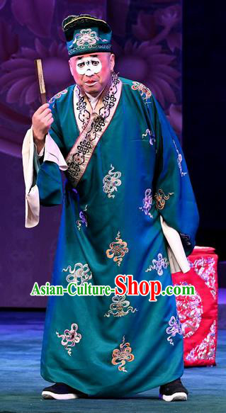 Love of Jade Hairpin Chinese Peking Opera Chou Role Garment Xiaosheng Costumes and Headwear Beijing Opera Clown Apparels Clothing