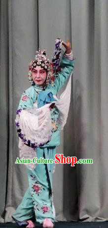 Chinese Ping Opera Xiaodan Zhao Suqin Apparels Costumes and Headpieces Traditional Pingju Opera San Jie Lie Young Lady Dress Garment