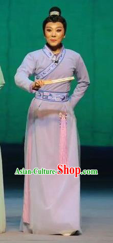 The Butterfly Lovers Chinese Ping Opera Niche Liang Shanbo Costumes and Hat Pingju Opera Xiaosheng Apparels Scholar Clothing