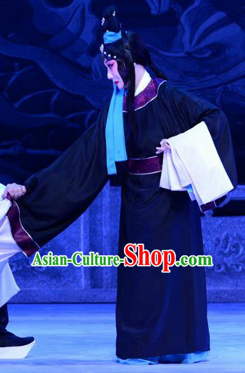 Chinese Ping Opera Distress Maiden Apparels Costumes and Headpieces Traditional Pingju Opera Palm Civet for Prince Tsing Yi Dress Garment
