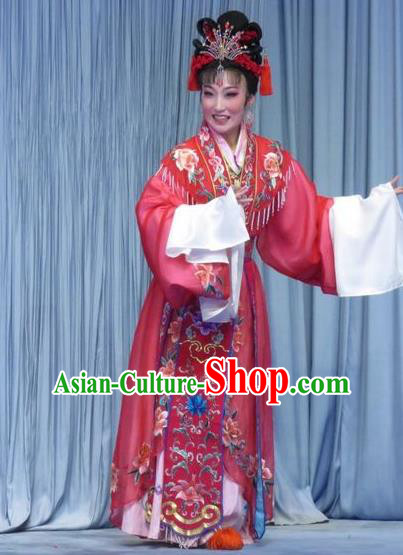 Chinese Ping Opera Actress Zhang Saizhu Apparels Costumes and Headpieces Tell on Sargam Traditional Pingju Opera Hua Tan Dress Garment