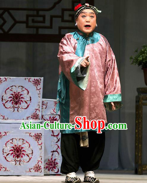 Chinese Beijing Opera Laodan Apparels Costumes and Headdress Han Yuniang Traditional Peking Opera Pantaloon Dress Elderly Female Garment