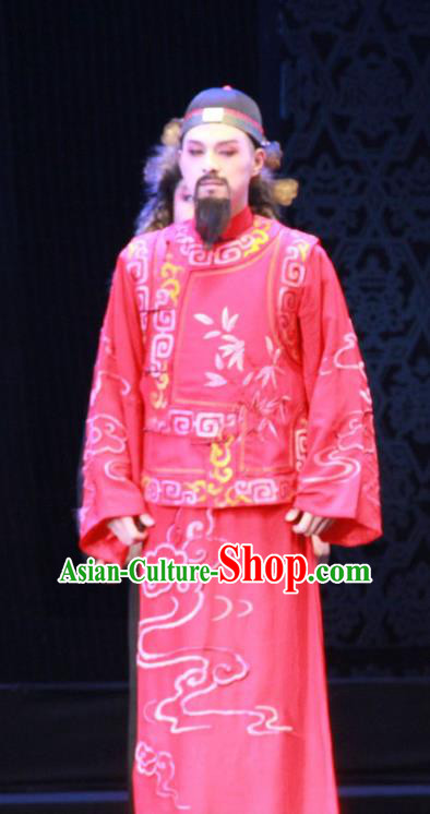 Yue Zhao Sai Bei Chinese Peking Opera Scholar Tang Tianyu Garment Costumes and Headwear Beijing Opera Male Wedding Apparels Clothing