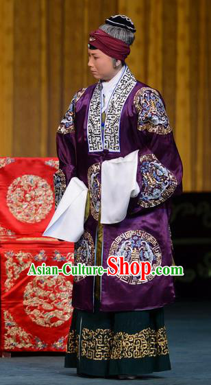 Chinese Beijing Opera Elderly Female Apparels Hongniang Costumes and Headpieces Traditional Peking Opera Pantaloon Dress Vieille Dame Garment