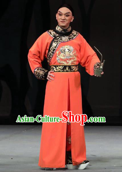 Inspector And Prince Chinese Peking Opera Infante Garment Costumes and Headwear Beijing Opera Xiaosheng Apparels Prince Kang Clothing