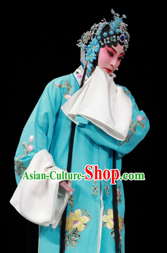 Chinese Beijing Opera Actress Diva Apparels Sang Yuan Ji Zi Costumes and Headpieces Traditional Peking Opera Hua Tan Dress Female Garment