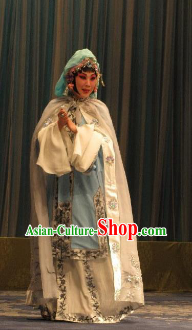 Chinese Beijing Opera Young Female Apparels Xiu Ru Ji Costumes and Headpieces Traditional Peking Opera Hua Tan Li Yaxian Dress Garment