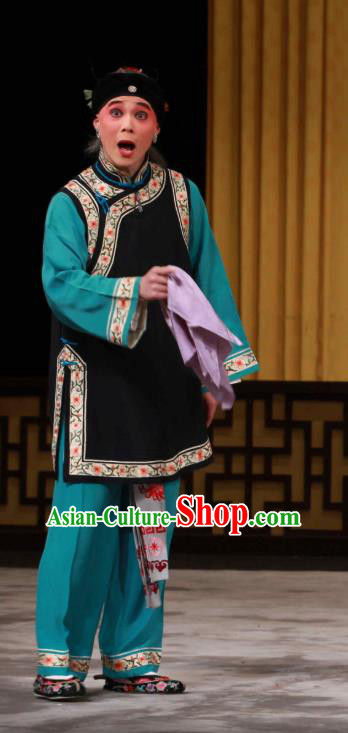 Chinese Beijing Opera Woman Matchmaker Apparels Huo Xiaoyu Costumes and Headpieces Traditional Peking Opera Elderly Female Dress Garment