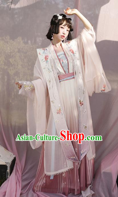 Chinese Ancient Noble Infanta Hanfu Dress Nobility Lady Garment Traditional Song Dynasty Royal Princess Historical Costumes Complete Set