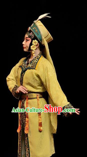 Chinese Beijing Opera Lady Maid Apparels Cave of Silver Wed Costumes and Headdress Traditional Peking Opera Servant Girl Dress Garment