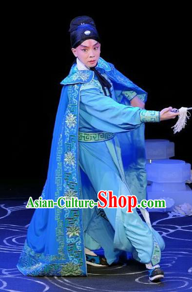 A Love Beyond Chinese Peking Opera Xiaosheng Garment Costumes and Headwear Beijing Opera Young Male Apparels Craftsman Cui Ning Clothing