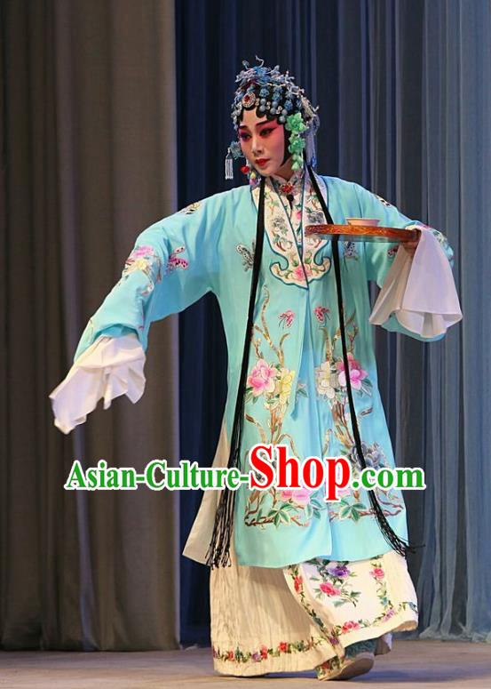 Chinese Beijing Opera Actress Xie Jinhua Apparels Nan Jie Guan Costumes and Headdress Traditional Peking Opera Diva Dress Hua Tan Garment