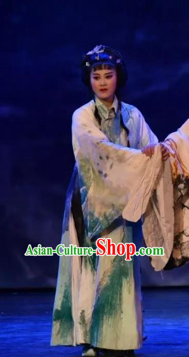 Chinese Beijing Opera Young Female Apparels Da Shun Costumes and Headdress Traditional Peking Opera Hua Tan Dress Actress Garment
