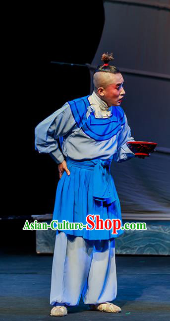 Six Chapters of A Floating Life Chinese Peking Opera Clown Apparels Costumes and Headpieces Beijing Opera Chou Role Garment Clothing