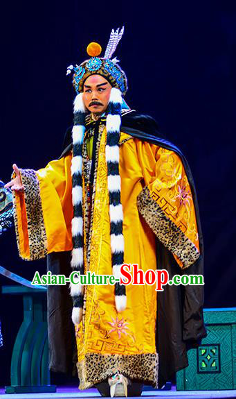 Anecdote of Jian An Chinese Peking Opera Royal Highness Garment Costumes and Headwear Beijing Opera Apparels Crown Prince Clothing