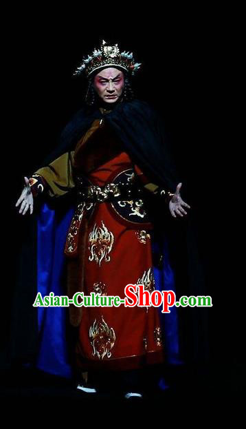Mei Hua Zan Chinese Peking Opera Young Male Garment Costumes and Headwear Beijing Opera Prince Duo Luo Apparels Clothing