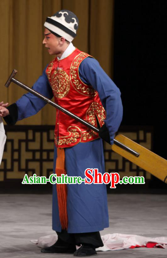 Jin Yunu Chinese Peking Opera Soldier Apparels Costumes and Headpieces Beijing Opera Wusheng Garment Martial Male Clothing