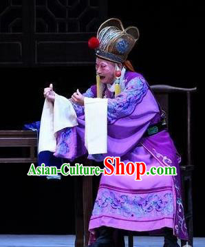 Xiang Lian Case Chinese Peking Opera Old Man Apparels Costumes and Headpieces Beijing Opera Court Eunuch Garment Clothing