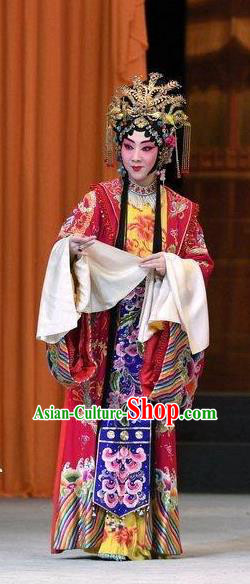 Chinese Beijing Opera Hua Tan Garment Xiang Lian Case Costumes and Hair Accessories Traditional Peking Opera Actress Dress Princess Apparels