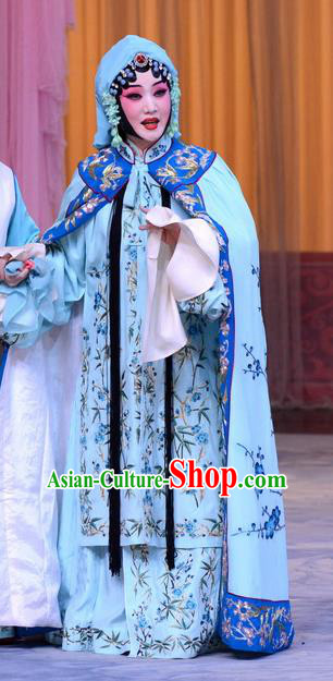 Chinese Beijing Opera Diva Zhang Youzhen Garment Costumes and Hair Accessories The Jade Hairpin Traditional Peking Opera Hua Tan Dress Actress Apparels