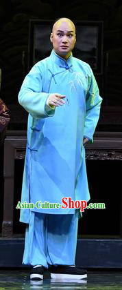 Jin E Chinese Ping Opera Qing Dynasty Young Male Garment Costumes and Headwear Pingju Opera Merchant Apparels Clothing