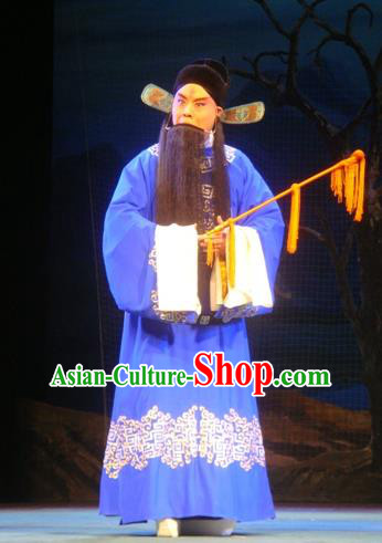 Sun An Dong Ben Chinese Peking Opera Prefect Apparels Costumes and Headpieces Beijing Opera Official Garment Magistrate Sun An Clothing