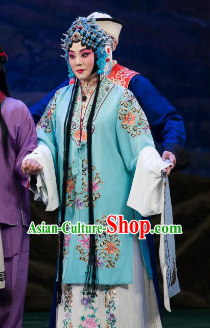 Chinese Beijing Opera Young Female Garment Sun An Dong Ben Costumes and Hair Accessories Traditional Peking Opera Hua Tan Dress Mistress Apparels