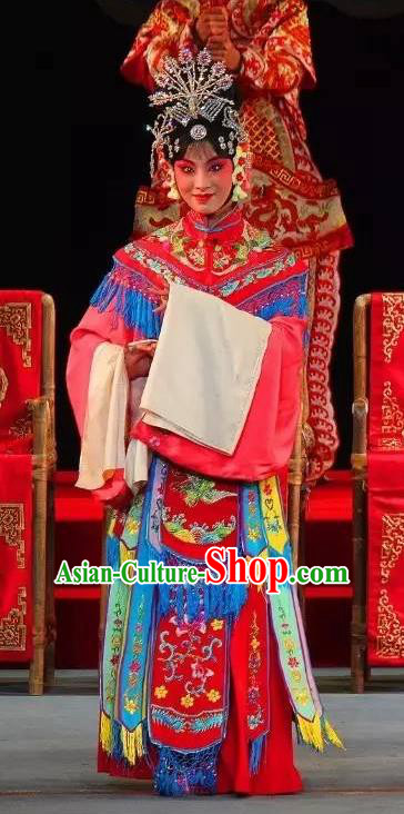 Chinese Sichuan Opera Imperial Concubine Garment Costumes and Hair Accessories Traditional Peking Opera Hua Tan Dress Court Female Apparels